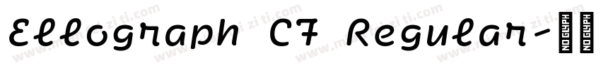 Ellograph CF Regular字体转换